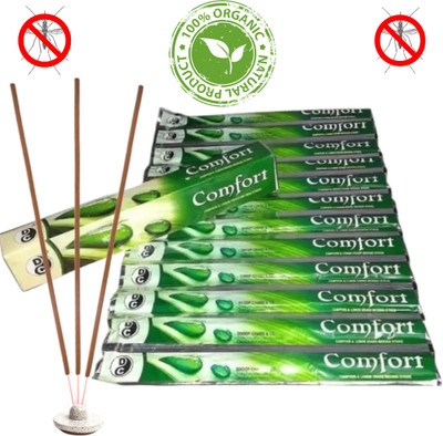 Flipkart SmartBuy Comfort Mosquito Repellent 120 Herbal Incense Sticks Mosquito killer Machhar Agarbatti for indoor, Mosquito net bat incense sticks, Citronella, Lemongrass(120 Units, Set of 1)
