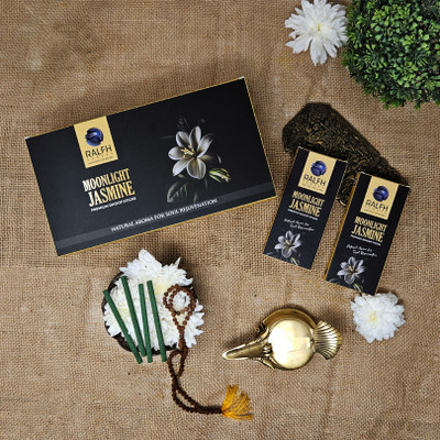 Ralfhsenses Moonlight Jasmine Dhoop Sticks 12 Dhoop Pack Jasmine(1 Units, Set of 12)