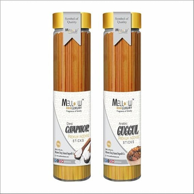 MELLOOW LUXURY Incense Sticks (100gm x 2 Pack) Mysore Sandal and Real Mogra Fragrance for Pooja Mysore Sandal And Real Mogra(2 Units, Set of 2)