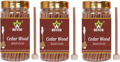 RUVIO Premium Cedar Wood Incense Sticks - Serenity Collection -100g Pack Of 3 Cedar Wood(300, Set of 1)