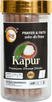 SHRESHTHA PREMIUM KAPUR DRY DHOOP INCENSE STICK 100GMS JAR KAPUR, CAMPHOR(100, Set of 1)