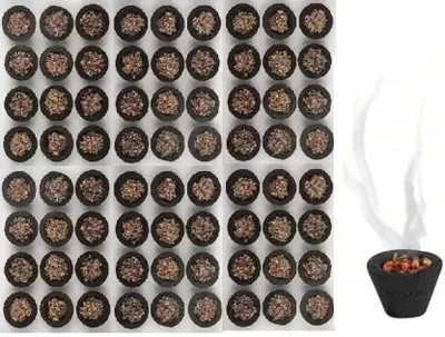 AyodhyaVasi 72 Cups Pure Loban Sambrani Dhoop l Sambrani Cups with l Pack of 6 Tray Loban 72(6 Units, Set of 6)