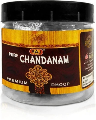 Rudra Pack of 150gm (80 Sticks Jar) Pure Chandanam Dhoop Incense Dry Sticks Jar Sandal(80 Units, Set of 1)