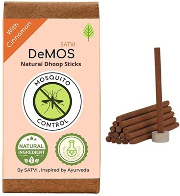 Satvi Wellness Demos - Cinnamon | Demos Mosquito Control Dhoop Sticks / Herbal Mosquito Control Dhoop Sticks / Mosquito Control Incense Sticks(15, Set of 2)