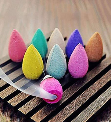 AROHI ENTERPRISES 50 Units of Agarbattis Big Size Backflow Incense Cone For Smoke Fountain Unscented Dhoop(Pack of 50)