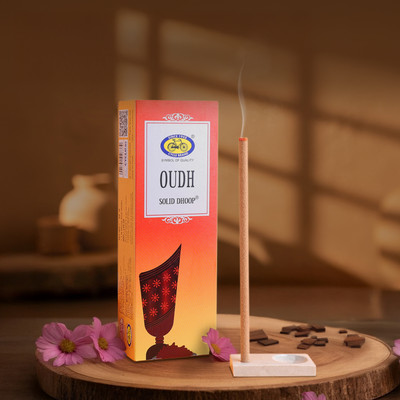 Cycle Pure Oudh Bambooless Dhoop Stick, 6 Inch, 50 Sticks Pack | Oudh Fragrance(50 Units, Set of 1)