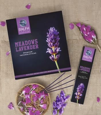 Ralfhsenses Meadows Lavender Agarbatti 12 Agarbatti Pack Lavender(1 Units, Set of 12)