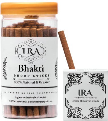 IRA Special Combo of 200Gm Premium Dry Dhoop Sicks and 30 Luxury Dhoop Cones WhiteOudh, HimalyanWoods(200, Set of 2)