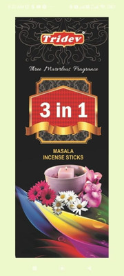 TRIDEV 3in1 incense sticks Agarbatti(1 Units, Set of 6)