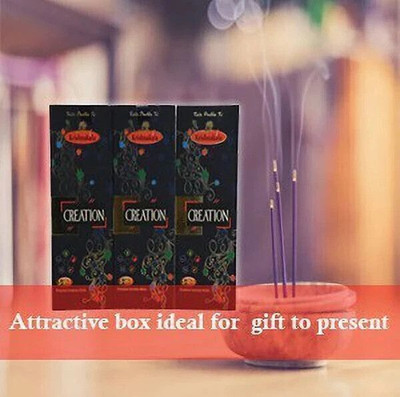 Krishnakala Creations 5 in 1 premium incense sticks, pack of 3(45 sticks each). Chandan, Woods, Sugandh, Azzaro, Rose(45 Units, Set of 3)