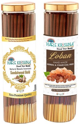 Vringra Sandalwood Incense Sticks + Loban Incense Sticks - Agarbatti For Pooja Charcoalfree, Low Smoke, Puja Agarbatti, Sandalwood Fragrance, Loban Fragrance(400, Set of 2)