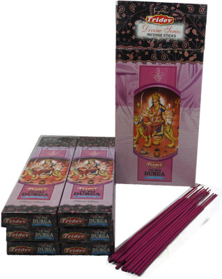 TRIDEV Jai Maa Durga Aggarbati, Masala, Incense Stick(90 Units, Set of 6)