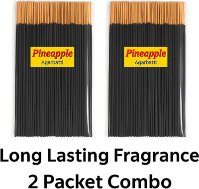 DHRUYOM Pineapple Agarbatti 250g + 250g Free | Long Lasting Fragrance Pineapple(2 Units, Set of 2)