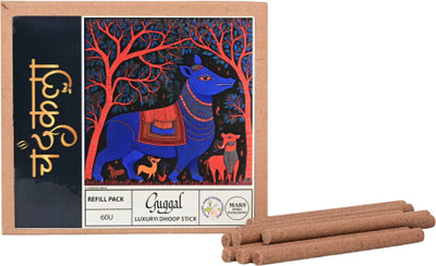 Chandrakala Guggal Luxury Dhoop Sticks - Dhoopbatti - Pack of 60 Units Guggal Fragrance(60 Units, Set of 1)