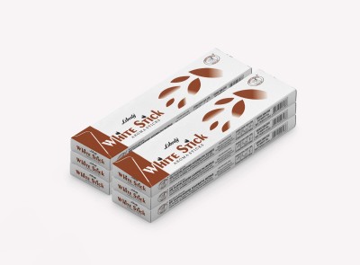 LIBERTY White Stick Aroma Sticks Incense Sticks Agarbathi Eco-pack - Pack of 6 (6 X 80gms) Amberty & Woody(315, Set of 6)