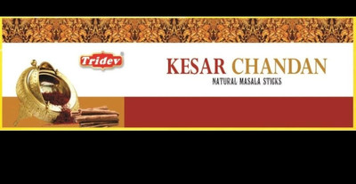TRIDEV Kesar Chandan Incense Stick Kesar Chandan(10 Units, Set of 6)
