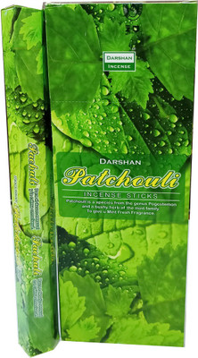 Quickcollection Darshan Patchouli Incense Stick Agarbatti Long Lasting Fragrance Set of 6 (90 Units)(90 g, Set of 6)