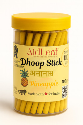 AidLeaf Pineapple Insence Stick 100gm Pack 1 Pineapple(1 Units, Set of 1)