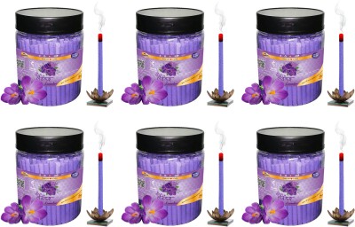 Green Spiritual Rose, Mogra, Panchvati, Pineapple, Kesar Chandan & Sandal Dhoop Stick 1200 gram Lavender(200, Set of 1)