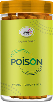 Live Touch Poison Dhoop Stick | Pack of 100 gm | Premium Jar Pack Perfume base(100 g, Set of 1)