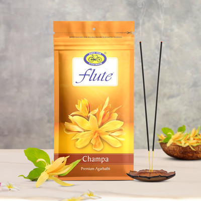 Cycle Pure Flute Agarbatti, 125 GM | Champa Fragrance(125 g, Set of 1)
