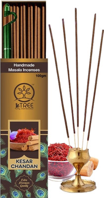 1 Tree Kesar Chandan Agarbatti-Agarbatti Incense Sticks-Agarbatti Sticks- Sandalwood Agarbatti Sticks-Agarbatti-(150 g, Set of 1)