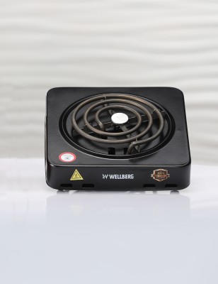 WELLBERG 1000 W Induction Cooktop Jog Dial(Black, electric stove 1000 watt / Coil Hot plate 1000watt / Electric stove for cooking)