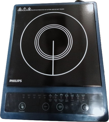 PHILIPS 1500 W Induction Cooktop Push Button(Blue, HD4944)