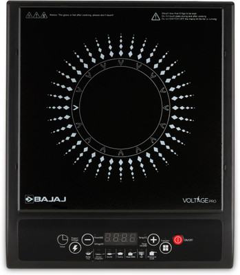 BAJAJ 1200 W Induction Cooktop Push Button(Black, 120TS INDUCTION COOKTOP)