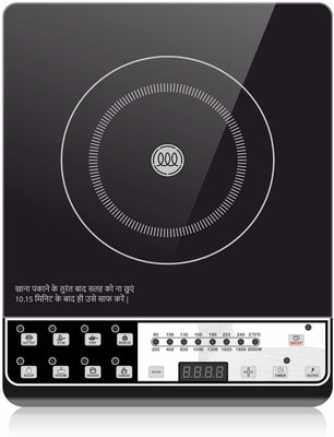 SAGESH PLUS 2000 W Induction Cooktop Push Button(Black, Induction Cooktop with 2000 Watts, Precision Cooking Control, Sleek Black Design)