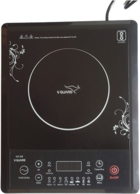 V-Guard 1600 W Induction Cooktop Push Button(Black, VIC 06)