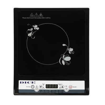 Dice Premium 1400 W Multi Modes For Desirable Cooking (Heat Resistance Crystal Plate) Induction Cooktop(Black, Push Button)