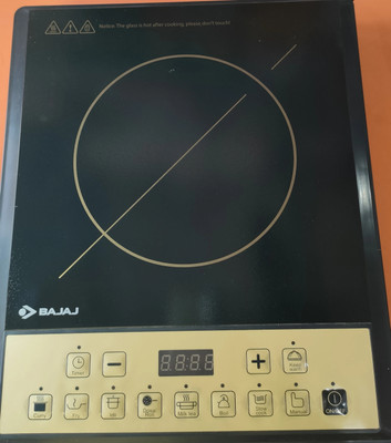 BAJAJ 1900 W Induction Cooktop Push Button(White, Yellow, Black, ICX190TS)