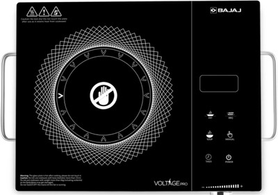 BAJAJ 2200 W Radiant Cooktop Touch Panel, Jog Dial(Black, White, Silver, IRX 220F INFRARED newtouch)