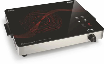 Glen 2000 W Infrared Cooktop Touch Panel(Black, Silver, SA 3074 IN IR)