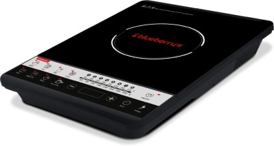 BlueBerry's 2000W Induction Cooktop Cooker with Timer Function 8 Level Power Electric Induction Cooktop(Black, Push Button)