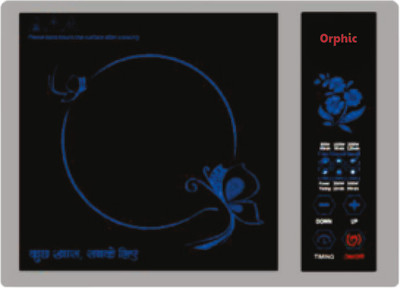 ORPHIC APPLIANCES 2000 W Induction Cooktop Touch Panel(Black, Induction Cooktop with Touch Control & Multiple Preset Function| Portable Energy)