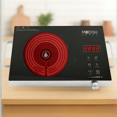 ModishOmbre 2200 W Induction Cooktop Touch Panel(Silver, Induction Cooktop 2200 Watt With Touch Panel, Suitable for All Type of Utensils)