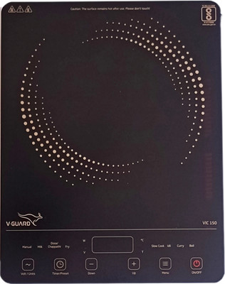 V-Guard 2000 W Induction Cooktop Touch Panel(Black, VIC 150)
