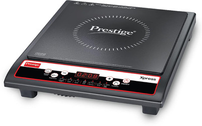 Prestige 1200 W Induction Cooktop Push Button(Black, Xpress 1200W | Rapid Cooking | Ceramic Plates | BIS Certified |)