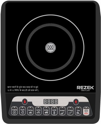 REZEK 2000W Smart Push Button Induction Cooktop Chula Stove, Auto Off, 1 Year Warranty Induction Cooktop(Black, Push Button)