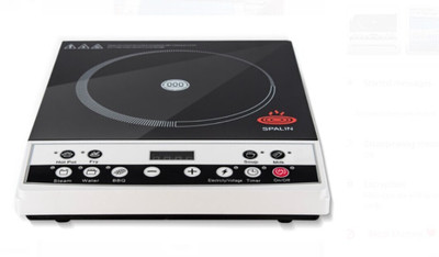 Spalin 2000 W Induction Cooktop Push Button(Black, White, chefpro plus cooktop 2000w)