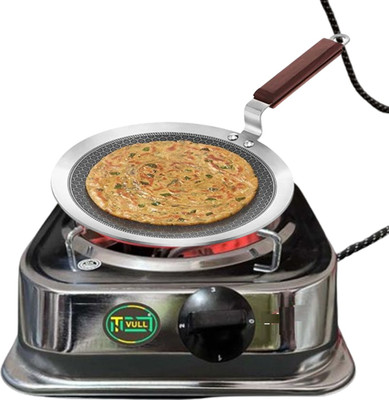 NETVULL 2000 W Radiant Cooktop Jog Dial(Silver, Cooking Heater Multipurpose 2000Watts | Induction Cooktop G Coil Hot Plate)