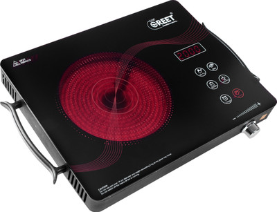 WeGREET 2000 W Radiant Cooktop Touch Panel, Jog Dial, Push Button(Black, Infrared Induction 2000 Watt (All Utensil use-able))