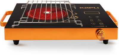 KAPLI 2000 W Radiant Cooktop Touch Panel(Black, Infrared Induction 2000 Watt (All Utensil use-able))