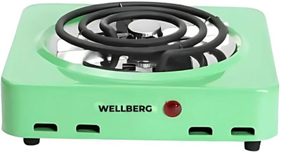 WELLBERG 1000 W Induction Cooktop Push Button(Green, EasyCook 1000W Hot Plate)