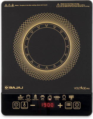 BAJAJ 1900 W Induction Cooktop Touch Panel(Black, ICX 190FS)