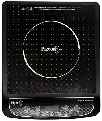 Pigeon by Stovekraft 1800 W Induction Cooktop Push Button(Black, RAPIDO PREMIUM / CUTE)