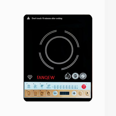 Fanqew 2000 W Induction Cooktop Push Button(Black, 2000W Induction Cooktop |Indian Menu Option |High Voltage Surge Protection|)
