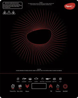 Pigeon by Stovekraft 1800 W Induction Cooktop Touch Panel(Black, STEELA)